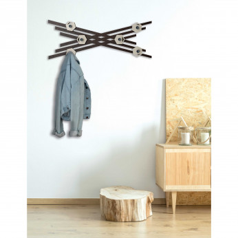 I Dettagli Appendiabiti da parete dal design moderno ed elegante con struttura in legno Miro