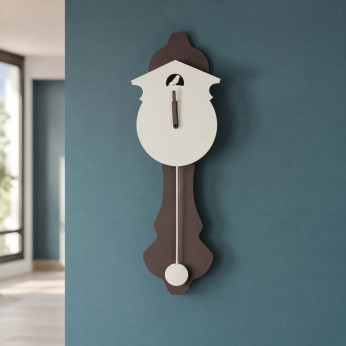 I Dettagli Orologio da parete a pendolo dal design moderno ed elegante struttura in legno Classic