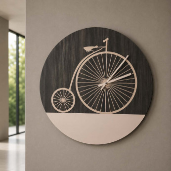 I Dettagli Orologio da parete rotondo con struttura in legno dal design moderno ed elegante Copenaghen