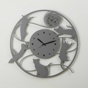 I Dettagli Orologio da parete rotondo in legno dal design moderno ed elegante Gomitolo