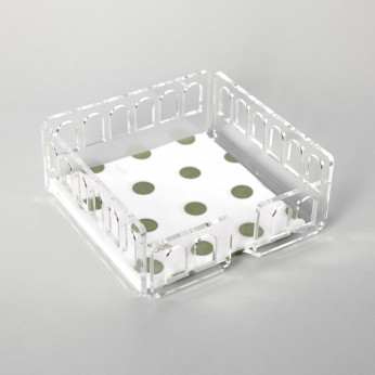 I Dettagli Portatovaglioli porta salviettine orizzontale in plexiglass dal design moderno Verona