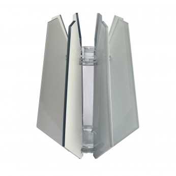 I Dettagli Vaso moderno da tavolo in plexiglass dalle linee geometriche ed eleganti Diamante
