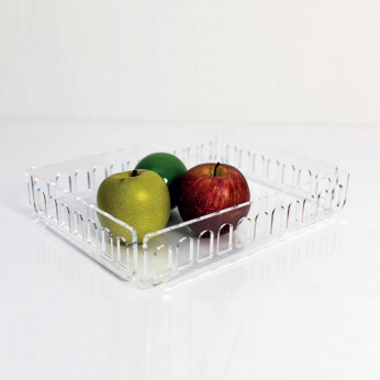 I Dettagli Vassoio grande in plexiglass traforato dal design moderno ed elegante Verona