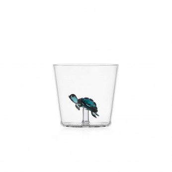 Ichendorf Bicchiere tumbler in vetro per acqua con tartaruga Marine Garden