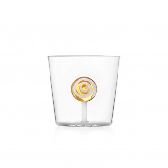 Ichendorf Bicchiere Tumbler per acqua in vetro dal design moderno "Lecca Lecca" Sweet&Candy