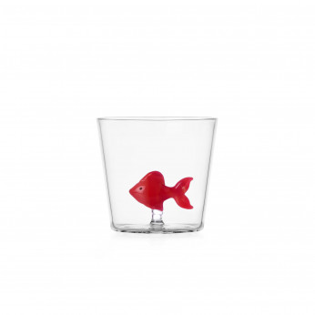 Ichendorf Tumbler in vetro con con pesciolino design originale per una tavola creativa Animal Farm