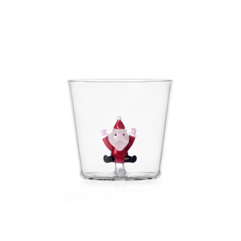 Ichendorf Tumbler in vetro versione natalizia con babbo natale che salta Christmas Tales
