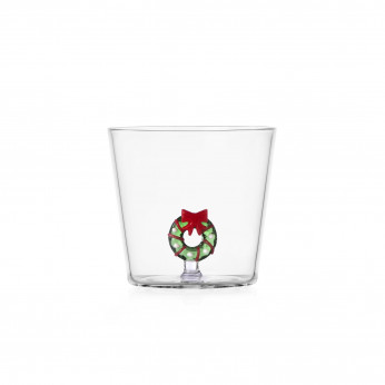 Ichendorf Tumbler in vetro versione natalizia con ghirlanda Christmas Tales