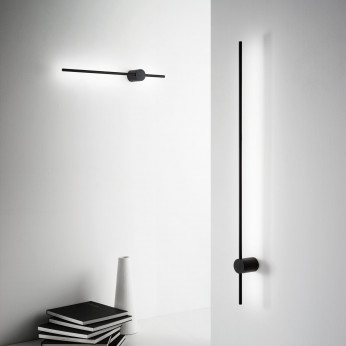 Ideal lux Applique a led con struttura corta in alluminio dal design moderno Essence