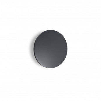 Ideal lux Applique a led da esterno rotonda grande in alluminio e diffusore in vetro Punto