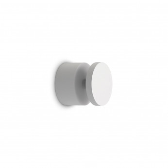 Ideal lux Applique a led da esterno rotonda in alluminio e diffusore in vetro temperato Toffee