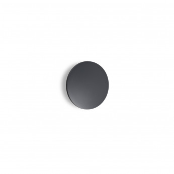Ideal lux Applique a led da esterno rotonda piccola in alluminio e diffusore in vetro Punto