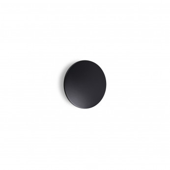 Ideal lux Applique a led da esterno rotonda piccola in alluminio e diffusore in vetro Punto