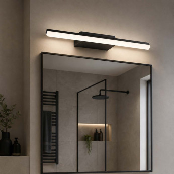 Ideal lux Applique a led da parete struttura corta in metallo e diffusore satinato Riflesso