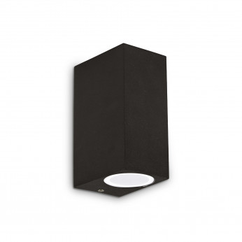 Ideal lux Applique a led esterno struttura alta in alluminio e doppio diffusore in vetro Up
