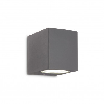 Ideal lux Applique a led esterno struttura bassa in alluminio e doppio diffusore in vetro Up