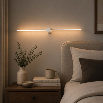 Ideal lux Applique a led grande con struttura in alluminio dal design moderno Filo