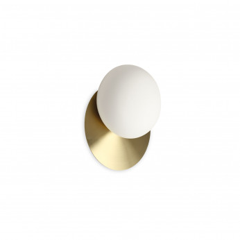 Ideal lux Applique a parete in metallo con diffusore in vetro dal design moderno Ninfea
