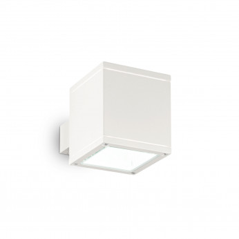 Ideal lux Applique da esterno in alluminio con doppio diffusore quadrato in vetro pirex Snif