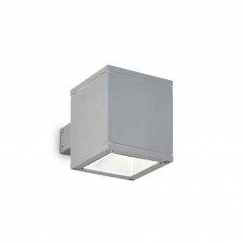 Ideal lux Applique da esterno in alluminio con doppio diffusore quadrato in vetro pirex Snif