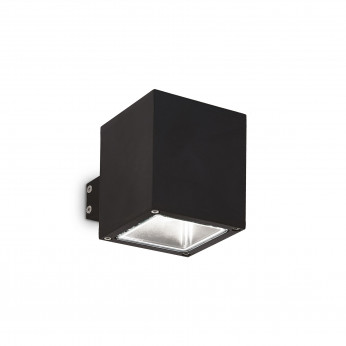 Ideal lux Applique da esterno in alluminio con doppio diffusore quadrato in vetro pirex Snif