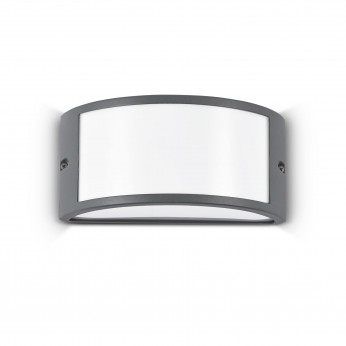 Ideal lux Applique da esterno struttura arrotondata in alluminio e diffusore in acrilico Rex