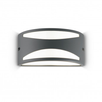 Ideal lux Applique da esterno struttura in alluminio arrotondata e diffusore in acrilico Rex