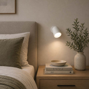 Ideal lux Applique da parete a led con diffusore in metallo orientabile Dodo
