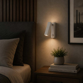 Ideal lux Applique da parete con base rettangolare e diffusore a led orientabile Page