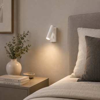 Ideal lux Applique da parete con base rettangolare e diffusore tubolare a led orientabile Pipe