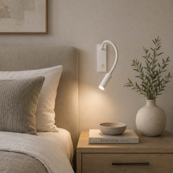 Ideal lux Applique da parete con diffusore a braccio orientabile con corpo ad incasso IO