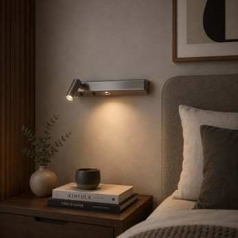 Ideal lux Applique da parete con diffusore tubolare a led orientabile posizione destra Bonne Nuit