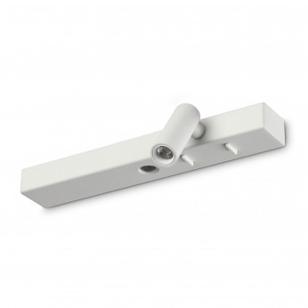 Ideal lux Applique da parete con diffusore tubolare a led orientabile posizione sinistra Bonne Nuit