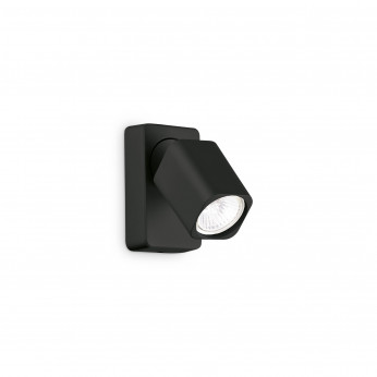 Ideal lux Applique da parete con struttura in alluminio con diffusore quadrato orientabile Rudy