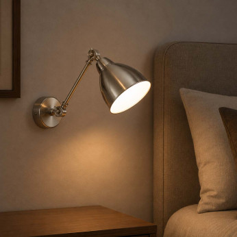 Ideal lux Applique da parete con struttura interamente in metallo dal design rustico Newton