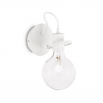 Ideal lux Applique da parete in metallo con diffusore in vetro orientabile Radio