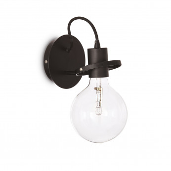Ideal lux Applique da parete in metallo con diffusore in vetro orientabile Radio