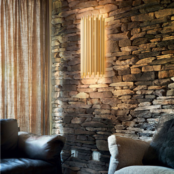 Ideal lux Applique da parete moderna con diffusore con tubi decorativi in metallo Pan