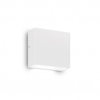 Ideal lux Applique esterno struttura in alluminio rettangolare e diffusore in vetro Tetris