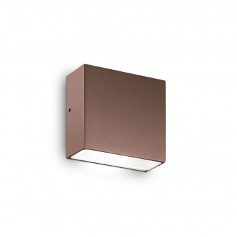 Ideal lux Applique esterno struttura in alluminio rettangolare e diffusore in vetro Tetris