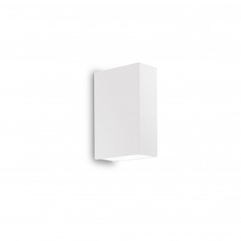 Ideal lux Applique esterno struttura rettangolare in alluminio e doppio diffusore in vetro Tetris