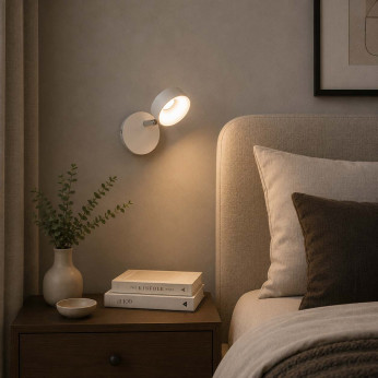 Ideal lux Applique moderna con struttura in metallo con diffusore a led orientabile Oby