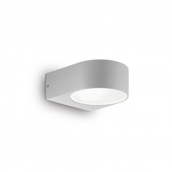 Ideal lux Applique per esterni in alluminio e doppio diffusore in vetro temperato Iko