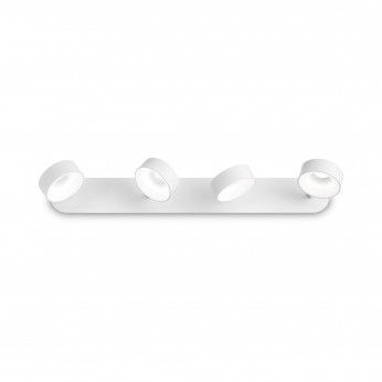 Ideal lux Faretti da soffitto a led con struttura in metallo e 4 diffuosri orientabili Oby