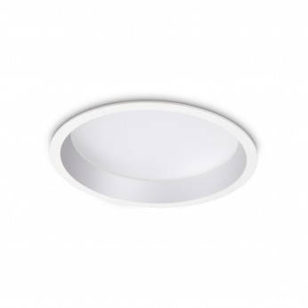 Ideal lux Faretto da incasso grande a led con struttura in alluminio rotonda Deep