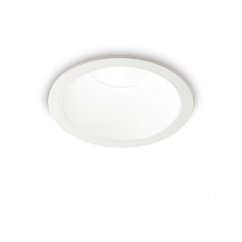 Ideal lux Faretto da incasso grande a led con struttura in allumnio rotondo Game Trim