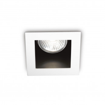 Ideal lux Faretto da incasso in alluminio con struttura quadrata Funky