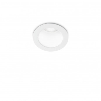Ideal lux Faretto da incasso medio a led con struttura rotonda in alluminio Quark
