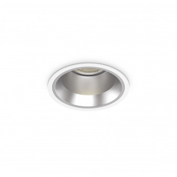 Ideal lux Faretto da incasso piccolo a led con struttura rotonda in alluminio Off