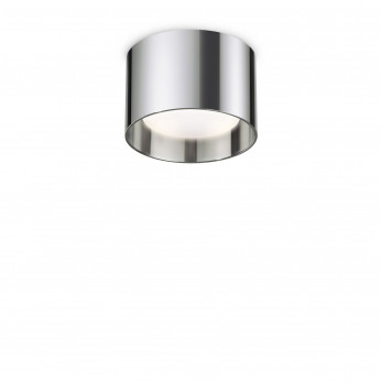 Ideal lux Faretto da soffitto con struttura in alluminio rotonda e diffusore in acrilico Spike